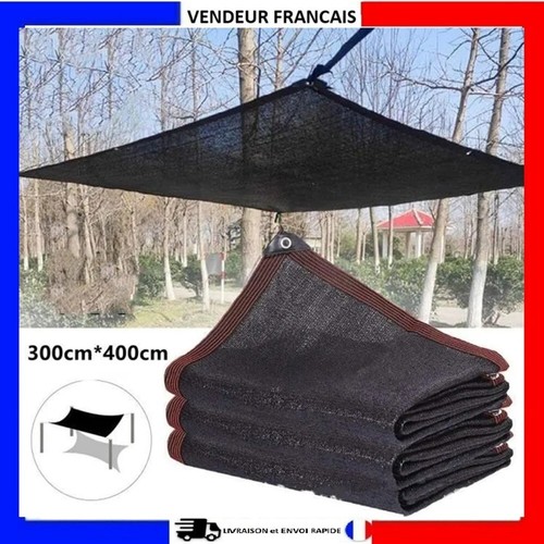 Filet ombrage noir 3x4m - d'ombrage,