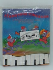 JOUET DE BAZAR ANCIEN PLASTIQUE PETIT PIANO AVEC PARTITIONS