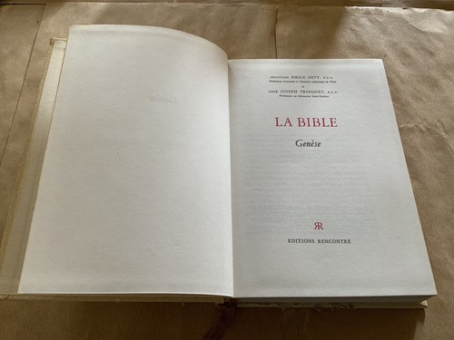 Bible osty genèse - la,