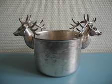 Ancien porte bouteille métal - ancien,