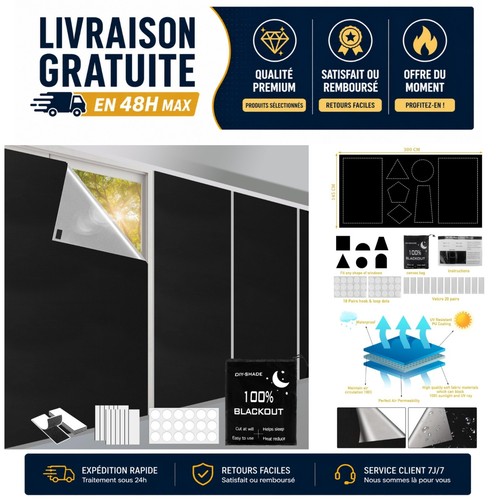 Store occultant sans perçage