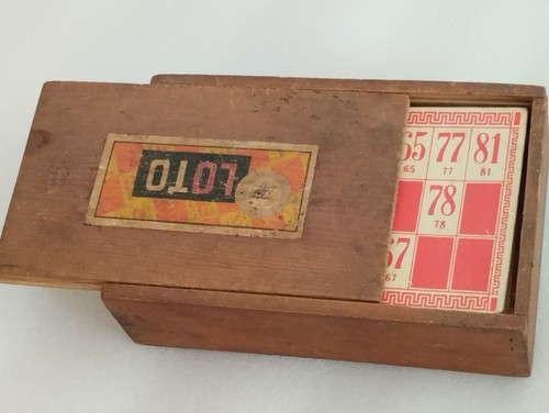 Ancien jeu loto - loto, boite