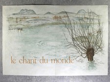 GIONO. LE CHANT DU MONDE. 17 BURINS ORIGINAUX PAR RAYMOND CARRANCE. 1971. JAPON.