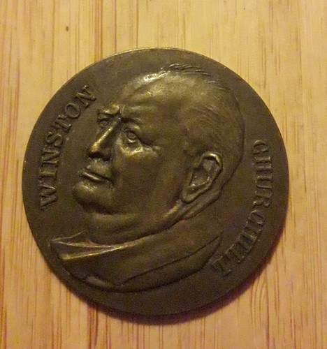 Médaille uniface winston - mÉdaille,