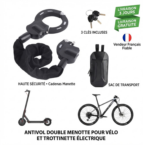 Antivol velo trottinette - antivol,