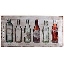 Nostalgic-Art - Enseigne Plaque en Métal Émaillée 25x50cm - Coca-Cola #1
