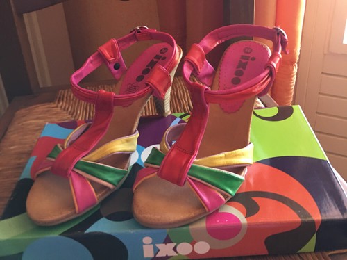 Chaussures cuir ouvertes - cuir,