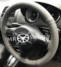 Pour 1991-04 Peugeot 106 Gris Deux Tons Housse Volant Cuir Marron Point