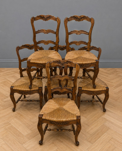 Suite six chaises - six,