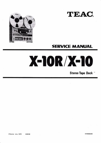 Service manuel instructions - service,