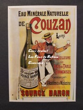 EAU MINERALE COUZAN SOURCE BARON LOIRE carte postale postcard 