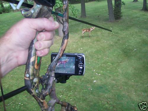 Compound bow camera - camera, mount,