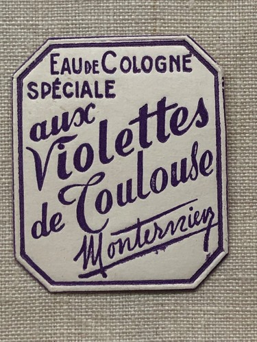 Ancienne étiquette eau de - ancienne,