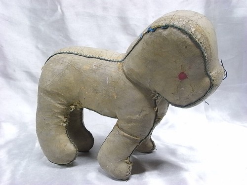 Chien jouet cuir - chien,