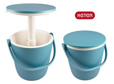 Keter Coolbar Seau Océan Compartiment Réfrigérateur D'Appoint Portable Glacière