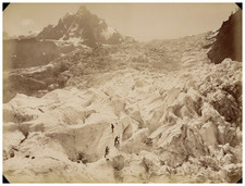 Neurdein, Chamonix, Mont-Blanc, Alpinistes sur le Glacier des Bossons vintage al