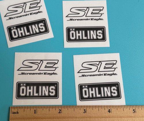 Ohlins stickers decal - x4,