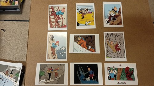 Tintin lot cartes postales - tintin, 9