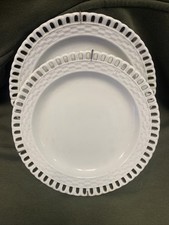 2 Assiettes Perlés Ajourés