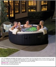 Spa Intex Pure Spa Blue Navy bulles 6 places luxe