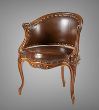 FAUTEUIL DE BUREAU EN NOYER A