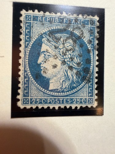 Timbre 20c bleu - -,