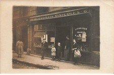 Carte Photo - Commerce - Devanture d'une épicerie - Economats Vinicoles