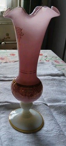 Vase opaline rose - vase,