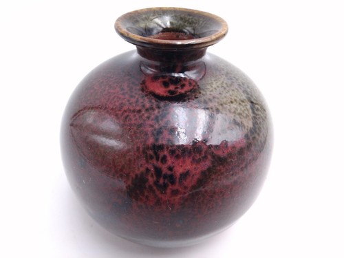 Ravissant vase boule - , grès