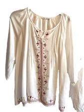 ARMAND THIERY   blouse tunique blanche  taille 42