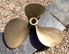GRANDE HÉLICE TRIPALE bateau bronze, 49 cm, rotation LH. (gauche), T.B.état.