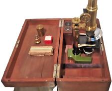 Instrument scientifique -Mikroskope- Coffret d' un Microscope par " Vérick"-19th