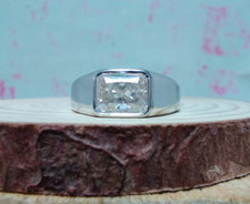 Bague homme en zircon en