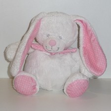 Doudou Lapin Tex - Rose blanc