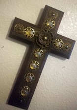 Wood cross Byzantine style
