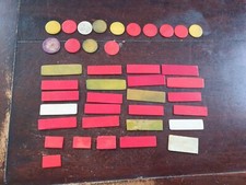 40 JETONS DE JEUX ANCIENS EN