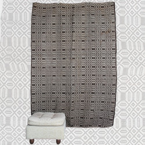 Tapis neutre vintage fait - , main
