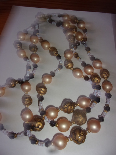 Collier ancien vintage - , triple