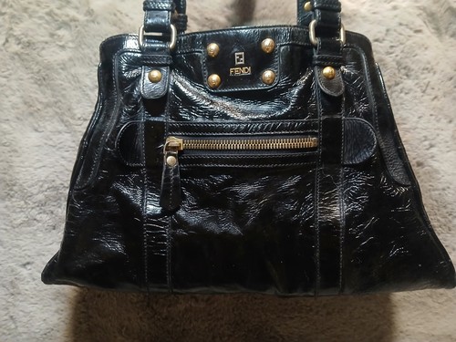 Fendi jour black leather - black,