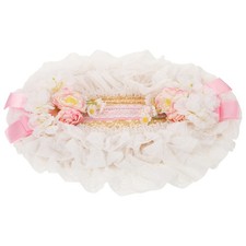 Chapeau victorien : Bonnet en rotin dentelle victorienne pour femme -