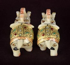 Paire de figurines éléphants