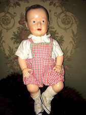 Vds poupée poupon PETITCOLLIN yeux peints avec HABITS 38 cm