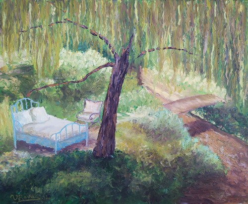 Tableau huile sur - ,