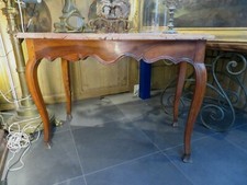 ancienne grande console table a gibier en noyer epoque fin XVIII provencale