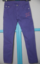 8 ans PANTALON  JEAN  slim Fille //  INTERDIT DE ME GRONDER // parme /  5 poches