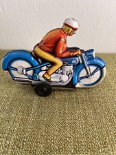 Jouets en Tôle Motocyclistes ! Bien Um 1960 ! Made IN Western Germany