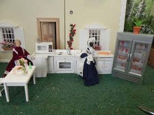 meubles pour maison de poupée (cuisine plus poupée)