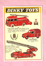 CARTE POSTALE ETAT NEUF  : DINKY TOYS / POMPIERS - BERLIET / CITROEN / DELAHAYE