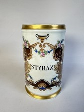 POT A PHARMACIE OFFICE "STYRAX » ART TIRAGE RÉSERVÉ PORCELAINE COULEUVRE