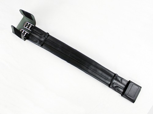 Sangle dressage cuir avec - sangle,